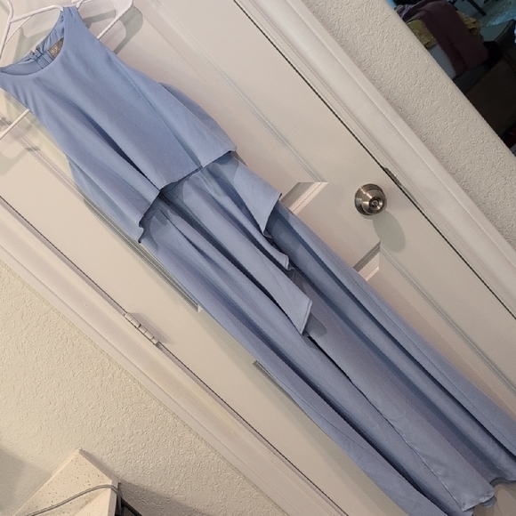 ASOS Light Periwinkle Blue Sleeveless Formal Prom Dress - Size 2 - Picture 3 of 10